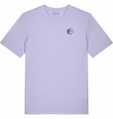 Unisex T-Shirt Lasse in Lavender aus Bio-Baumwolle mit Stickerei, Produktfoto